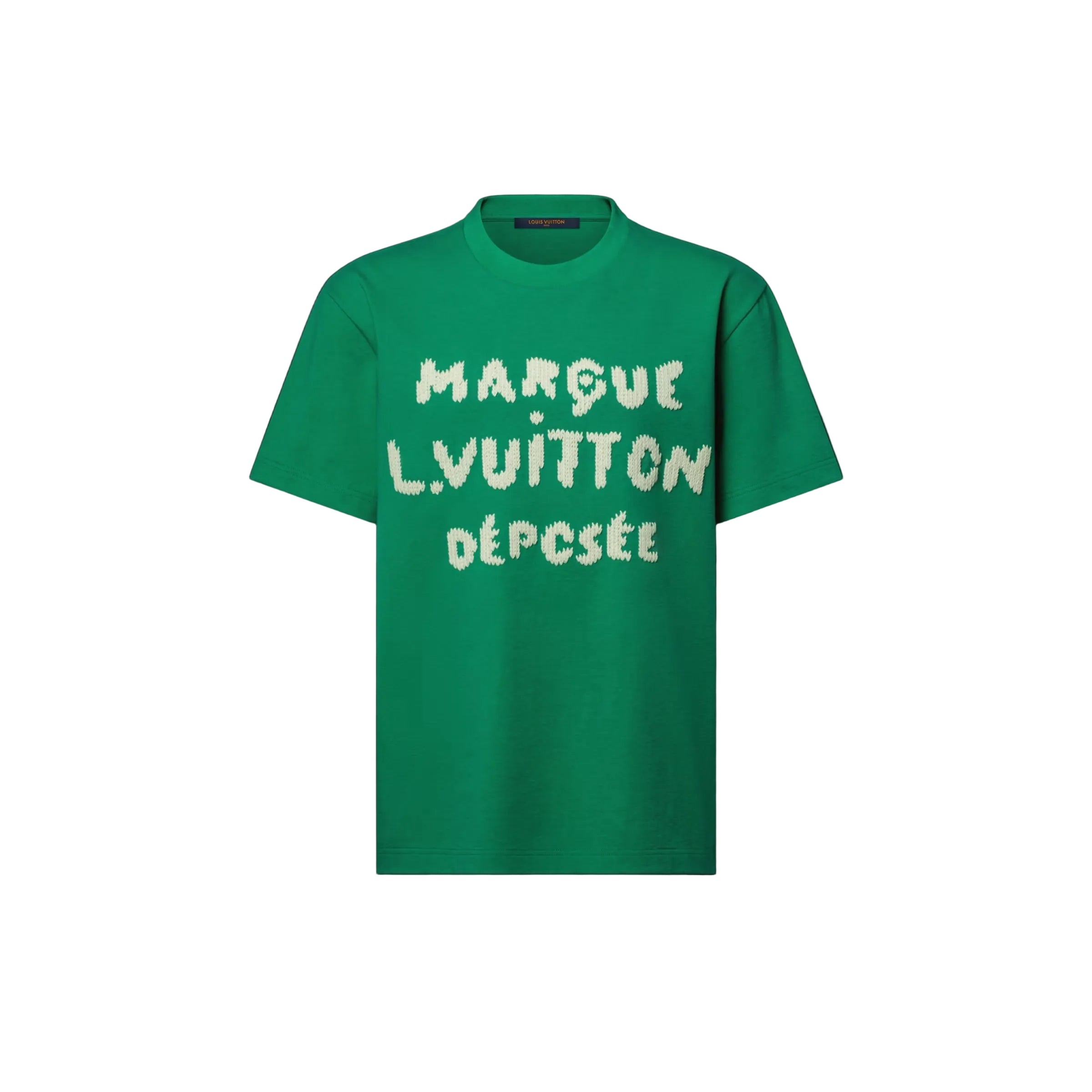 Embroidered Signature Green T-shirt