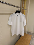 White Blue T-shirt with Ff Jacquard