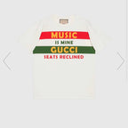 Tricou oversized cu imprimeu Music Is Mine