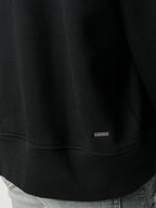 Bluză sport neagră din bumbac cu imprimeu tip bandană