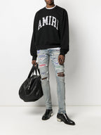 Bluză sport neagră din bumbac cu imprimeu tip bandană