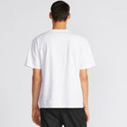 TRICOU ALB RELAXED FIT CU LOGO MULTIPLU