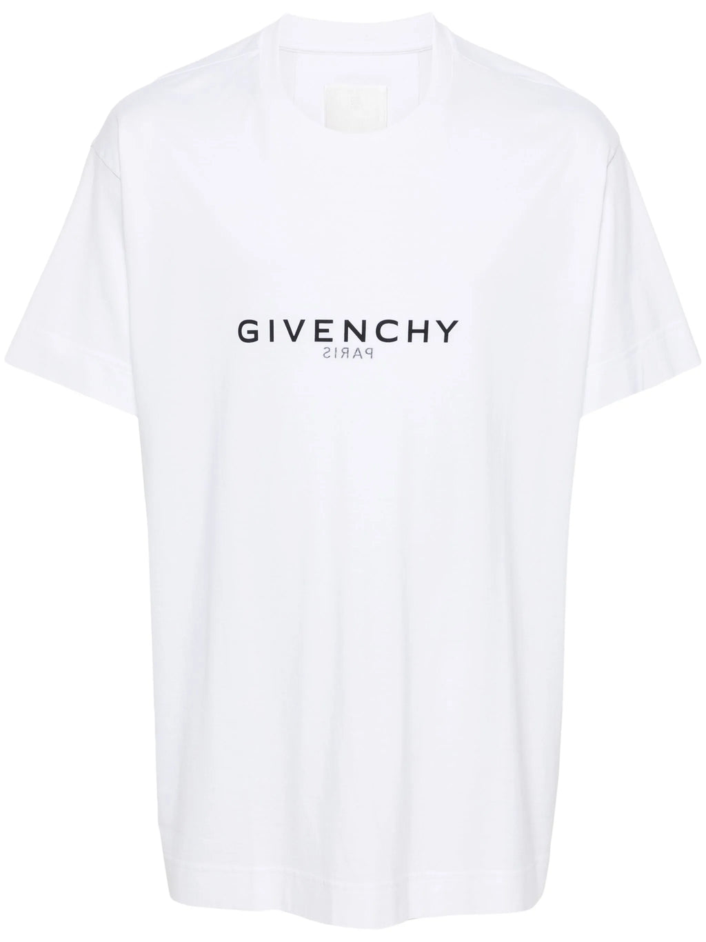 Tricou alb supradimensionat Reverse