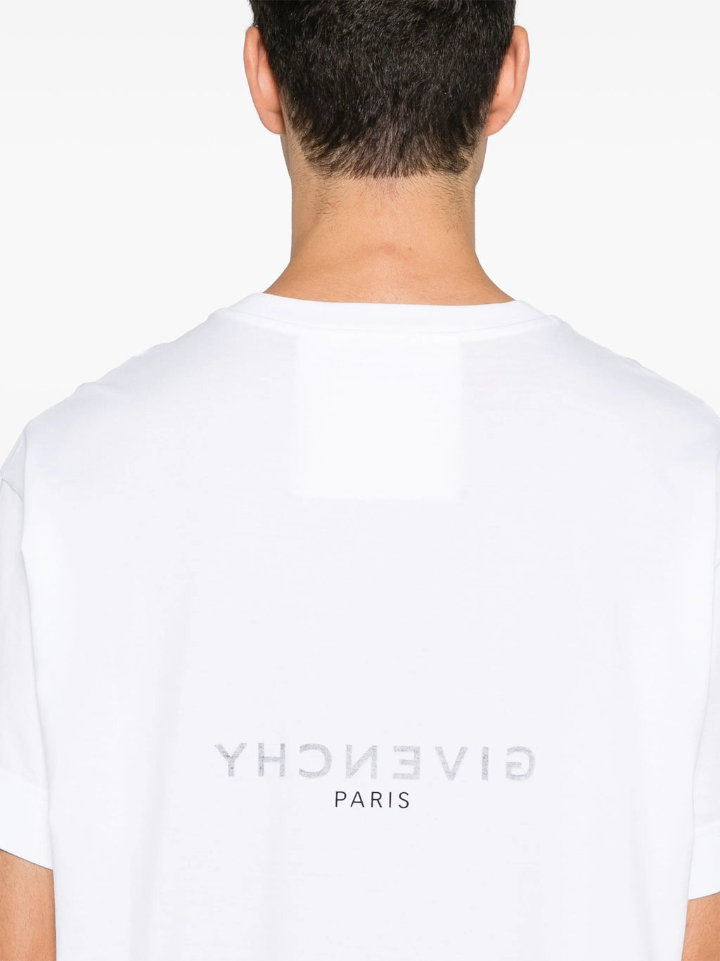 Tricou alb supradimensionat Reverse