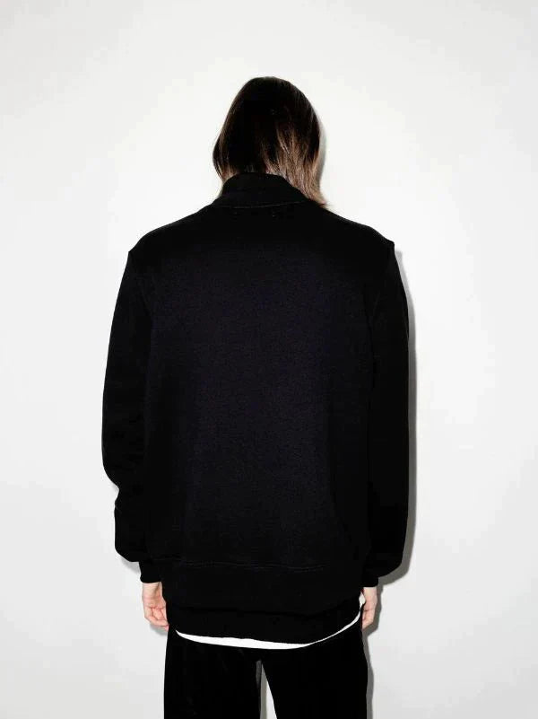 AMR Logo-print Cotton Sweatshirt - Styledistrict