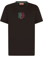 DG logo-embroidered Black T-shirt - Styledistrict