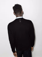 FND logo-patch crew-neck black sweatshirt - Styledistrict