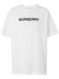 Tricou alb din bumbac cu imprimeu logo