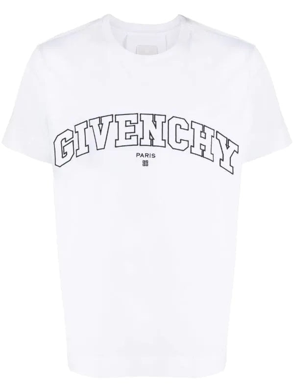 GVCH White College embroidery t-shirt - Styledistrict
