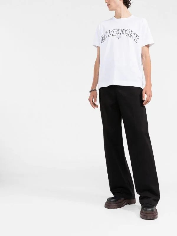 GVCH White College embroidery t-shirt - Styledistrict
