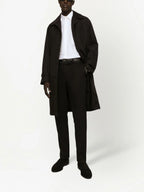 Cămașă din poplin alb, cu placă logo