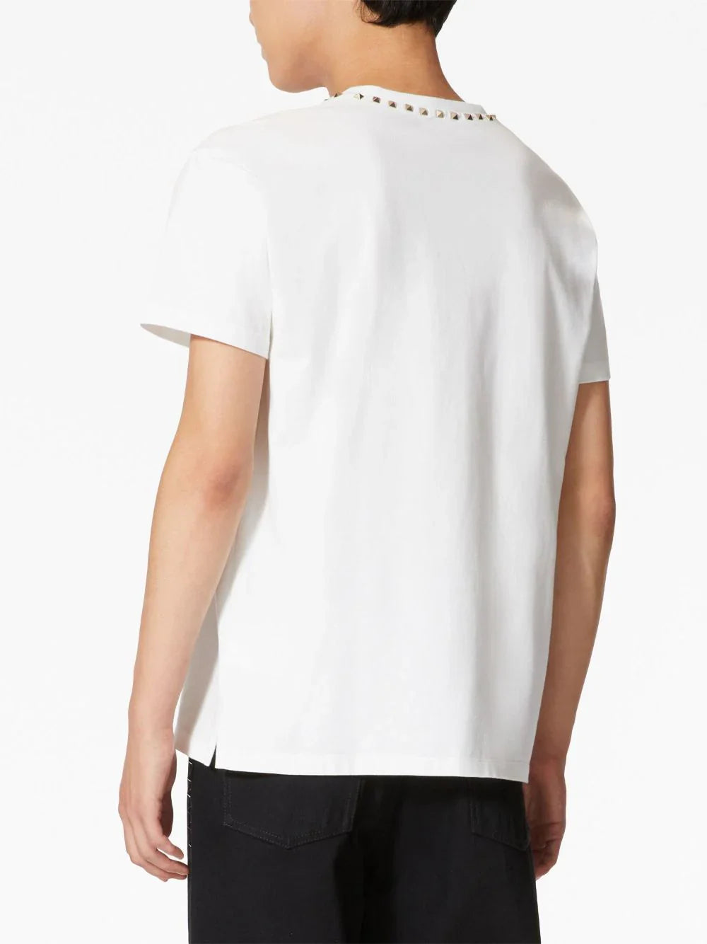 Tricou alb din bumbac cu ținte "Untitled"