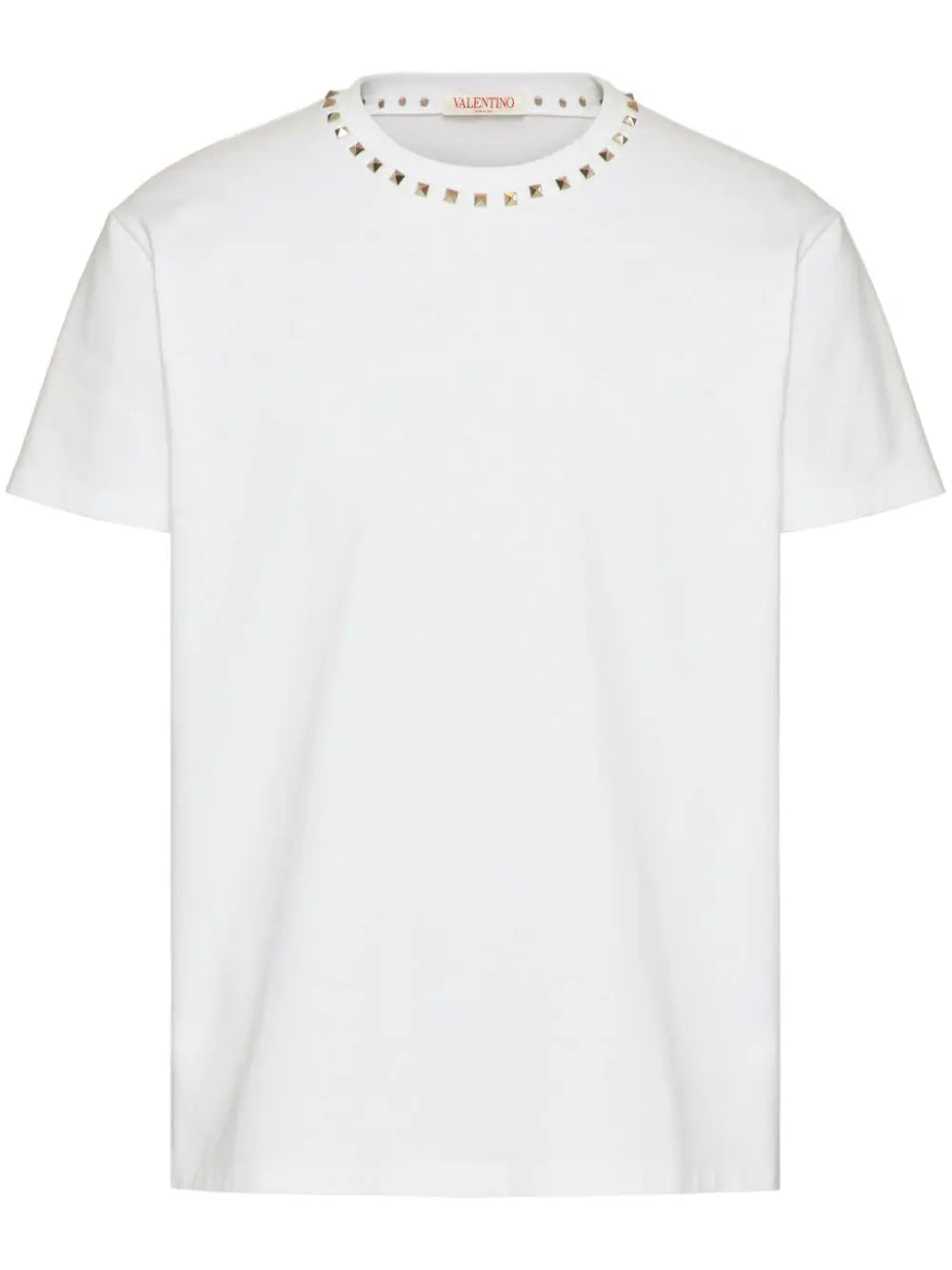 Tricou alb din bumbac cu ținte "Untitled"