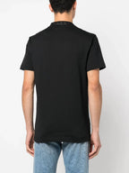 Black Cotton T-shirt with DG Embroidery - Exclusive Wear