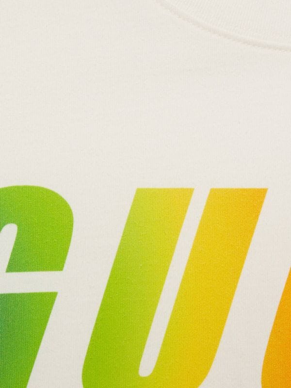 Tricou alb cu imprimeu în gradient Blade