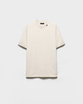 Logo Label Chalk White Cotton T-shirt
