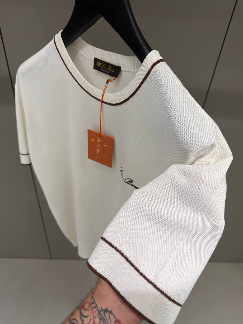 Tricou din tricot alb