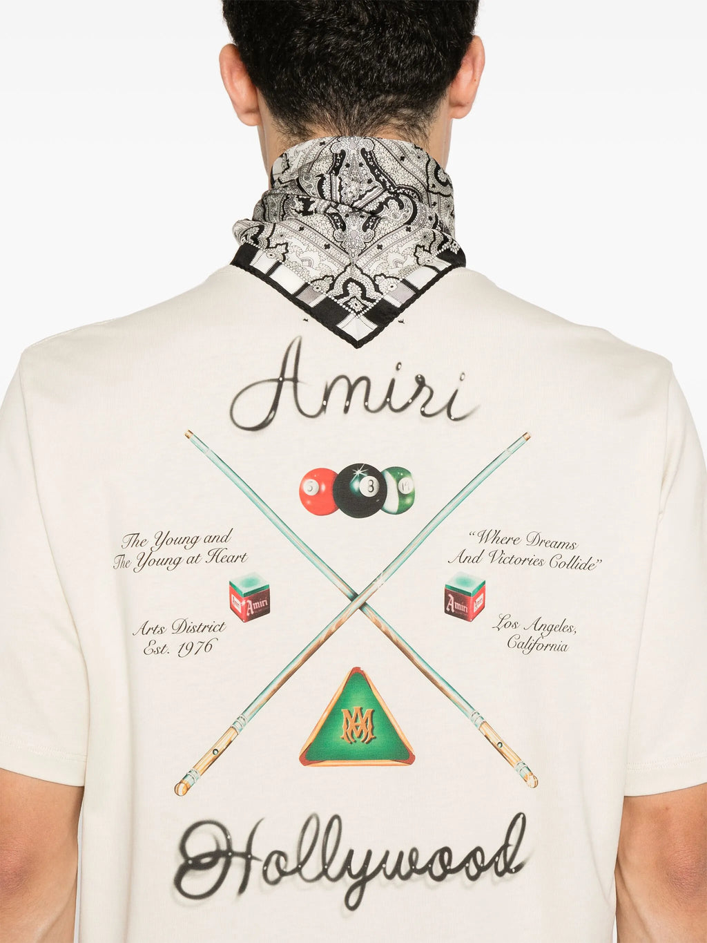 Tricou alb cu tac de biliard