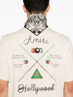 Tricou alb cu tac de biliard