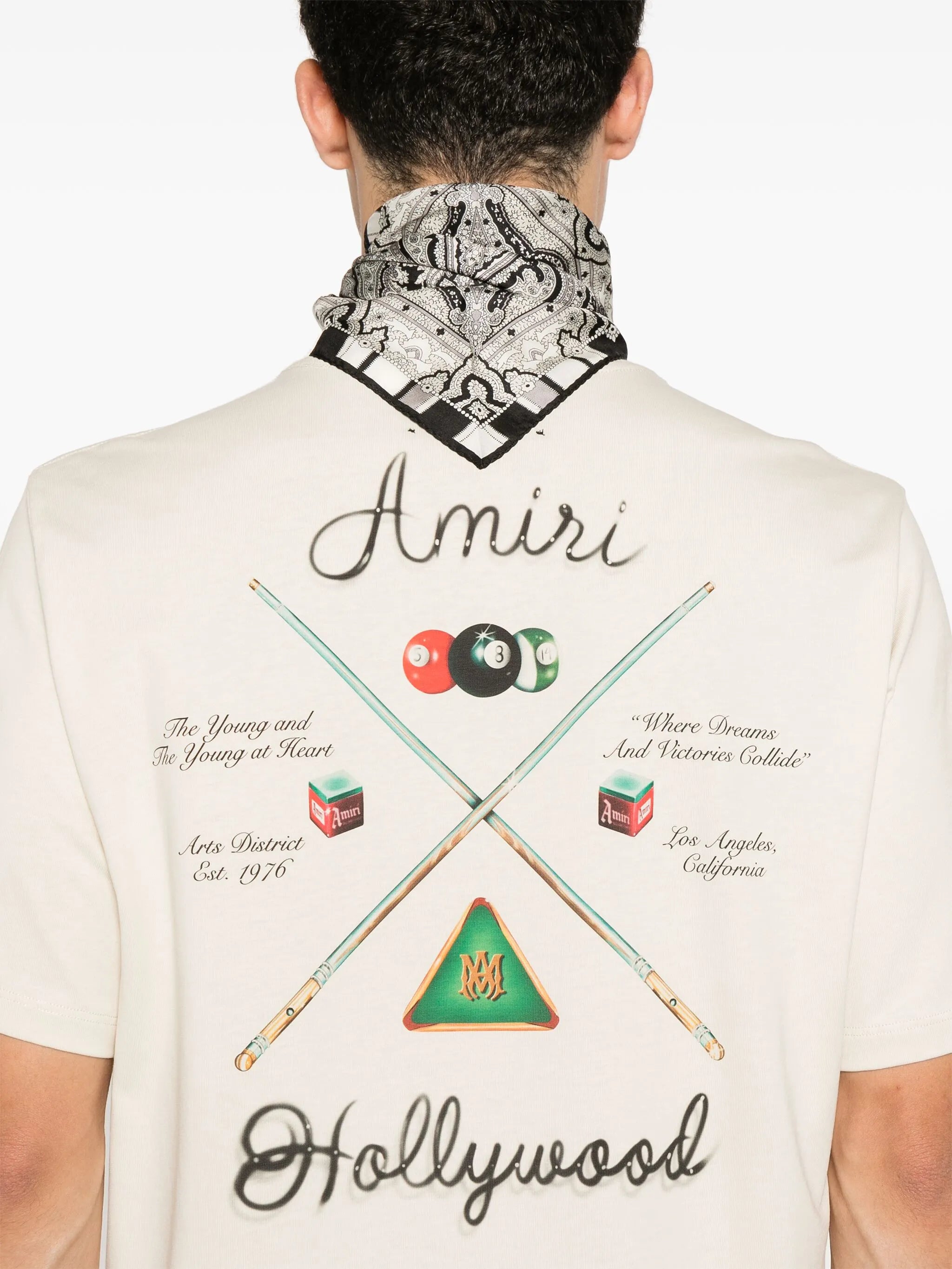 Tricou alb cu tac de biliard