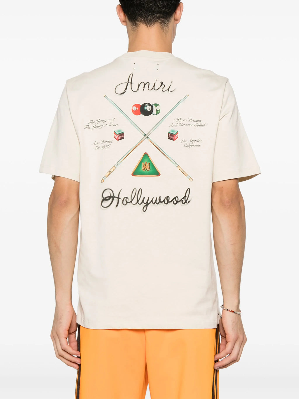 Tricou alb cu tac de biliard