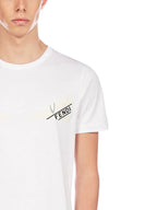 Tricou alb din bumbac cu imprimeu Bag Bugs