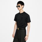 Jersey Jacquard Black T-shirt
