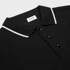 TRICOU POLO NEGRU CU BRODERIE TRIOMPHE