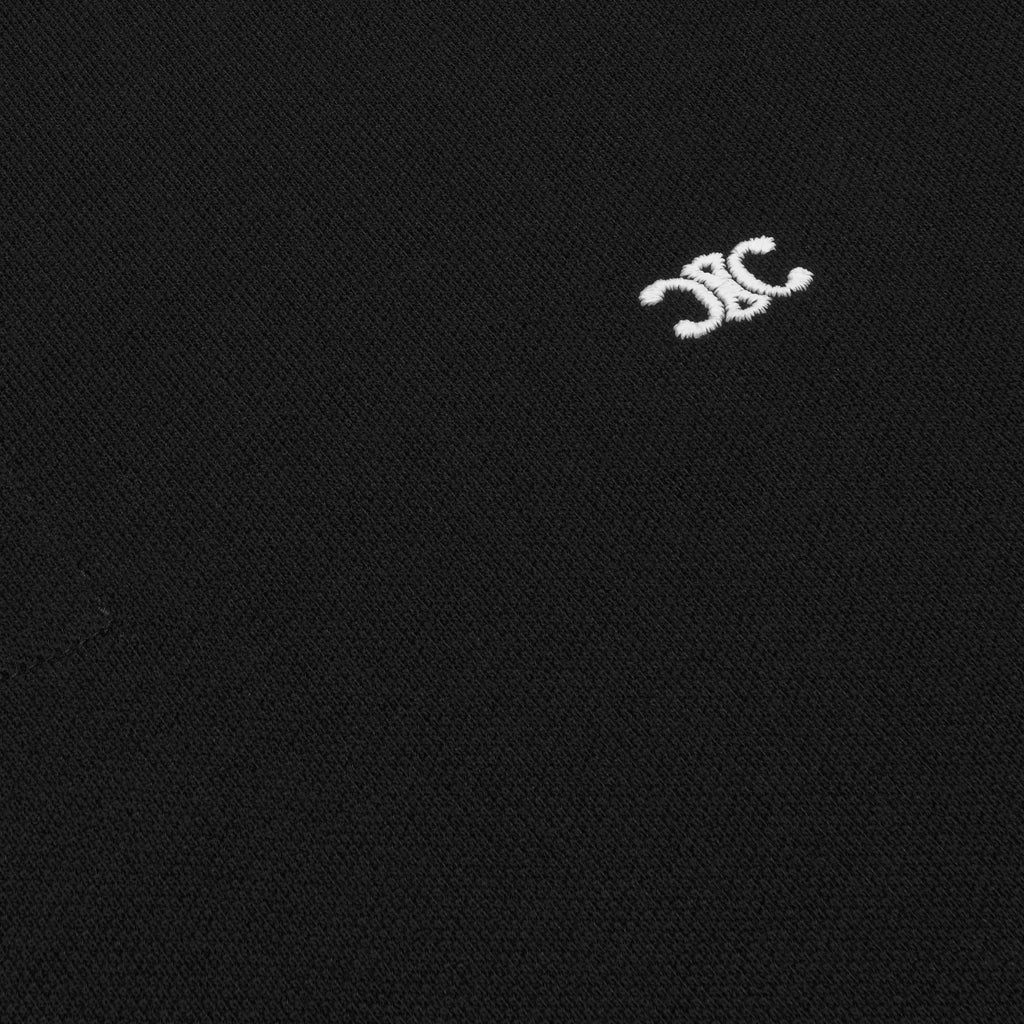 TRICOU POLO NEGRU CU BRODERIE TRIOMPHE