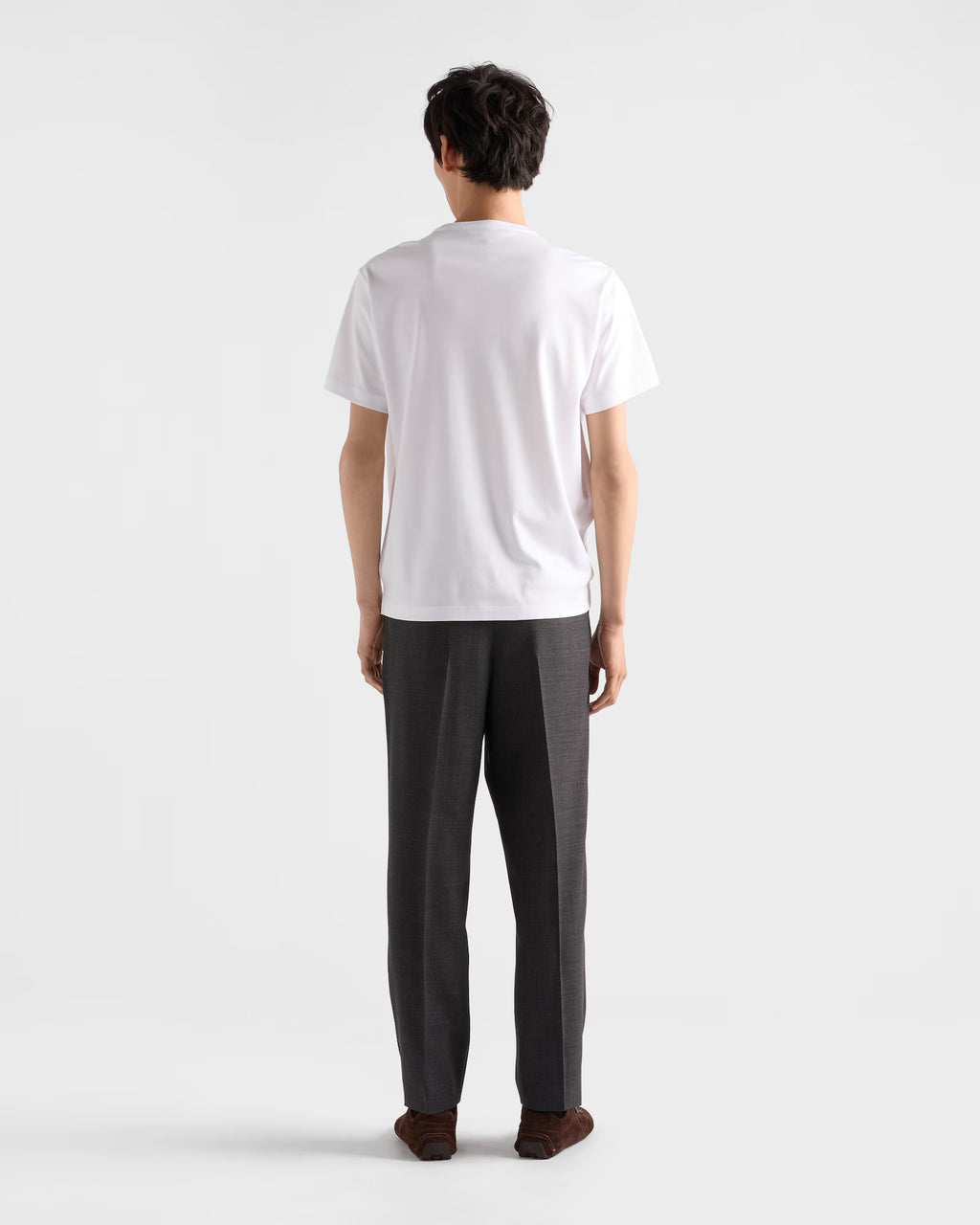 White T-shirt with Metal Triangle Logo