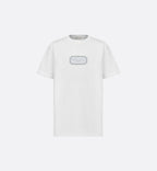 Tricou alb Couture Relaxed Fit cu broderie