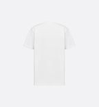 Tricou alb Couture Relaxed Fit cu broderie