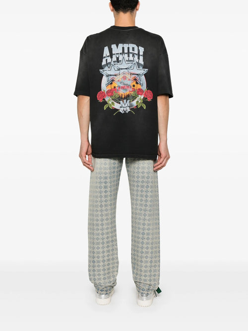 Tricou supradimensionat negru Champions