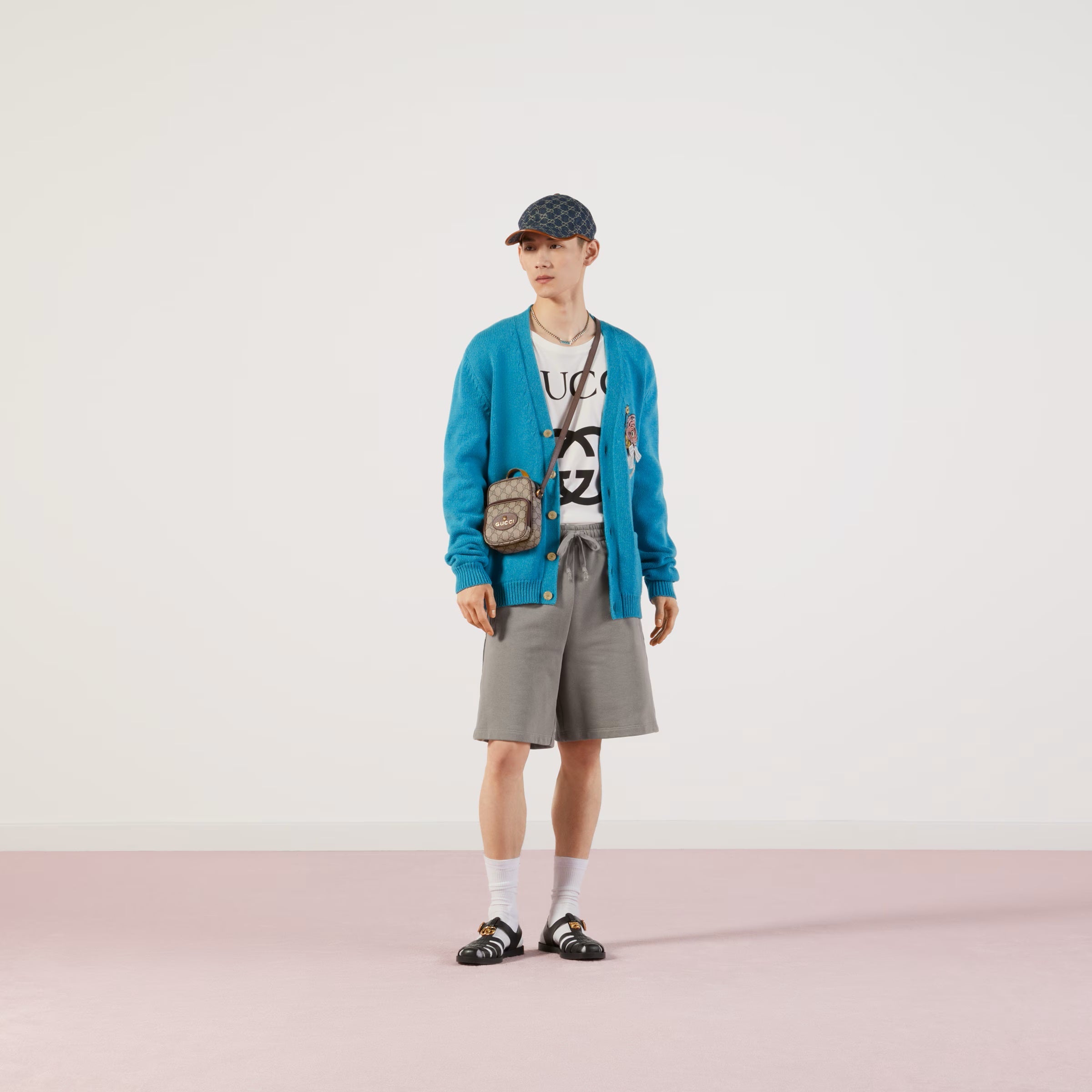 Tricou alb GG Interlocking