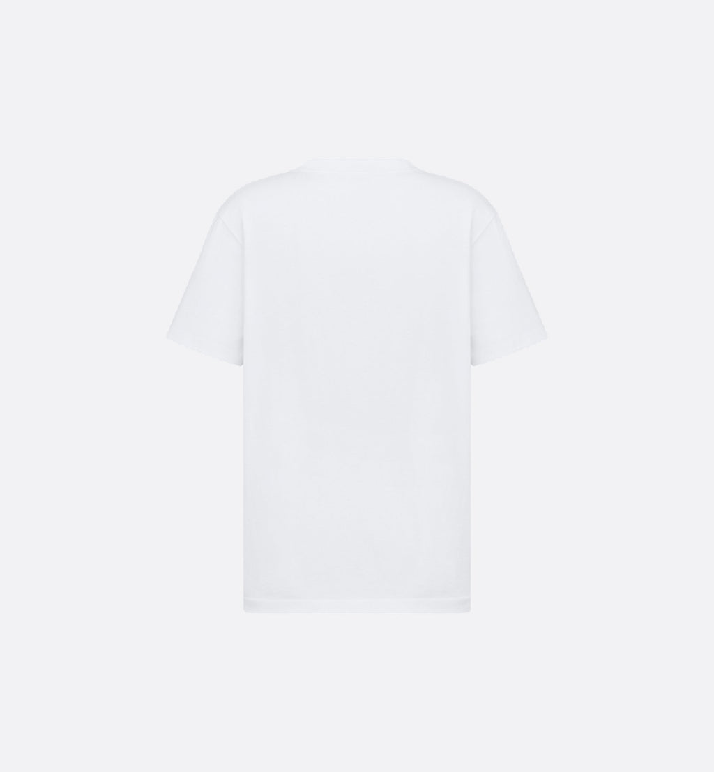 Tricou Relaxed Fit Alb cu Etichetă