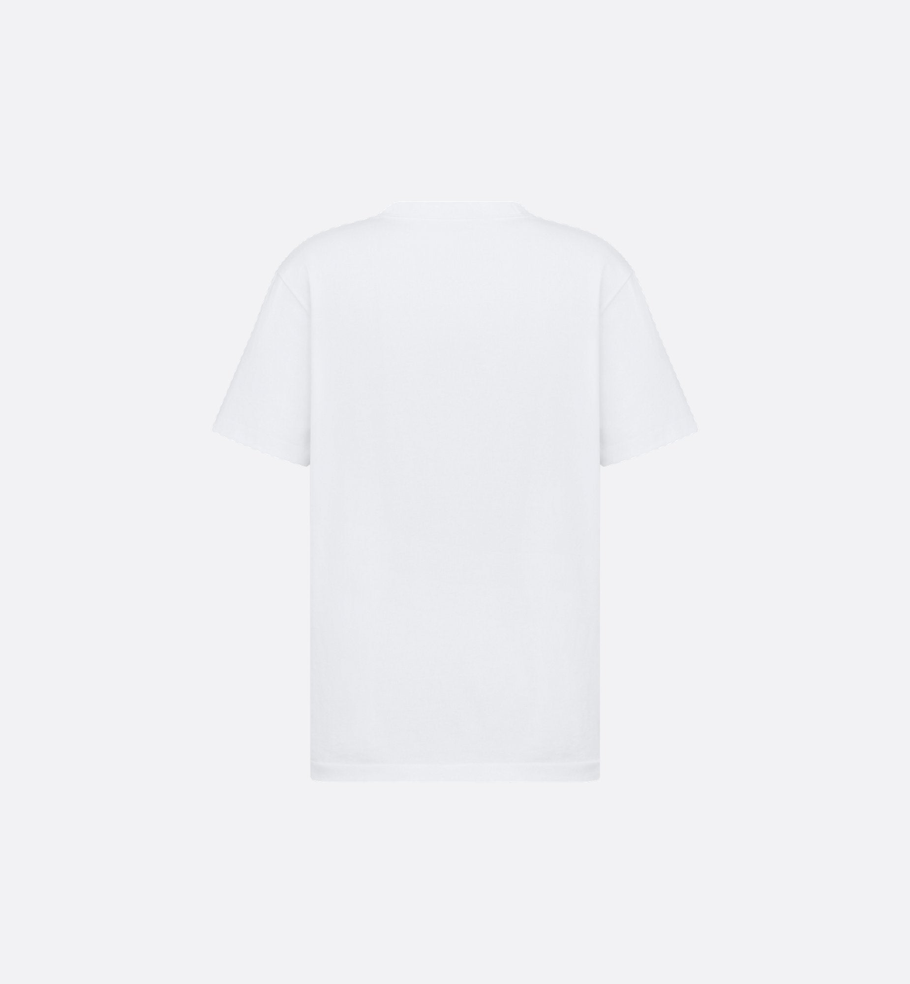 Tricou Relaxed Fit Alb cu Etichetă