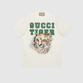 GUC Tiger logo print White T-shirt - Styledistrict