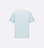 Tricou Hylton Nel brodat, de culoare albastră