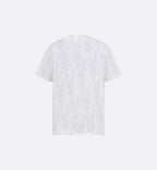 Tricou alb fil coupé oblic pe toată suprafața