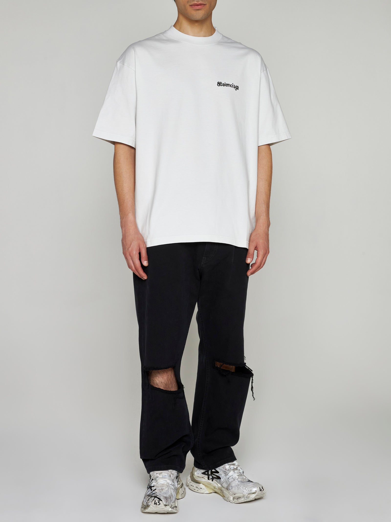 BB Corp Bleed Logo Tricou alb