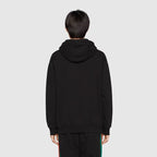 GUC x TheNrthFace Web print Black Cotton Sweatshirt - Styledistrict