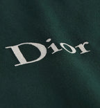 Tricou verde relaxed fit cu broderie logo