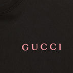 Tricou negru din bumbac imprimat