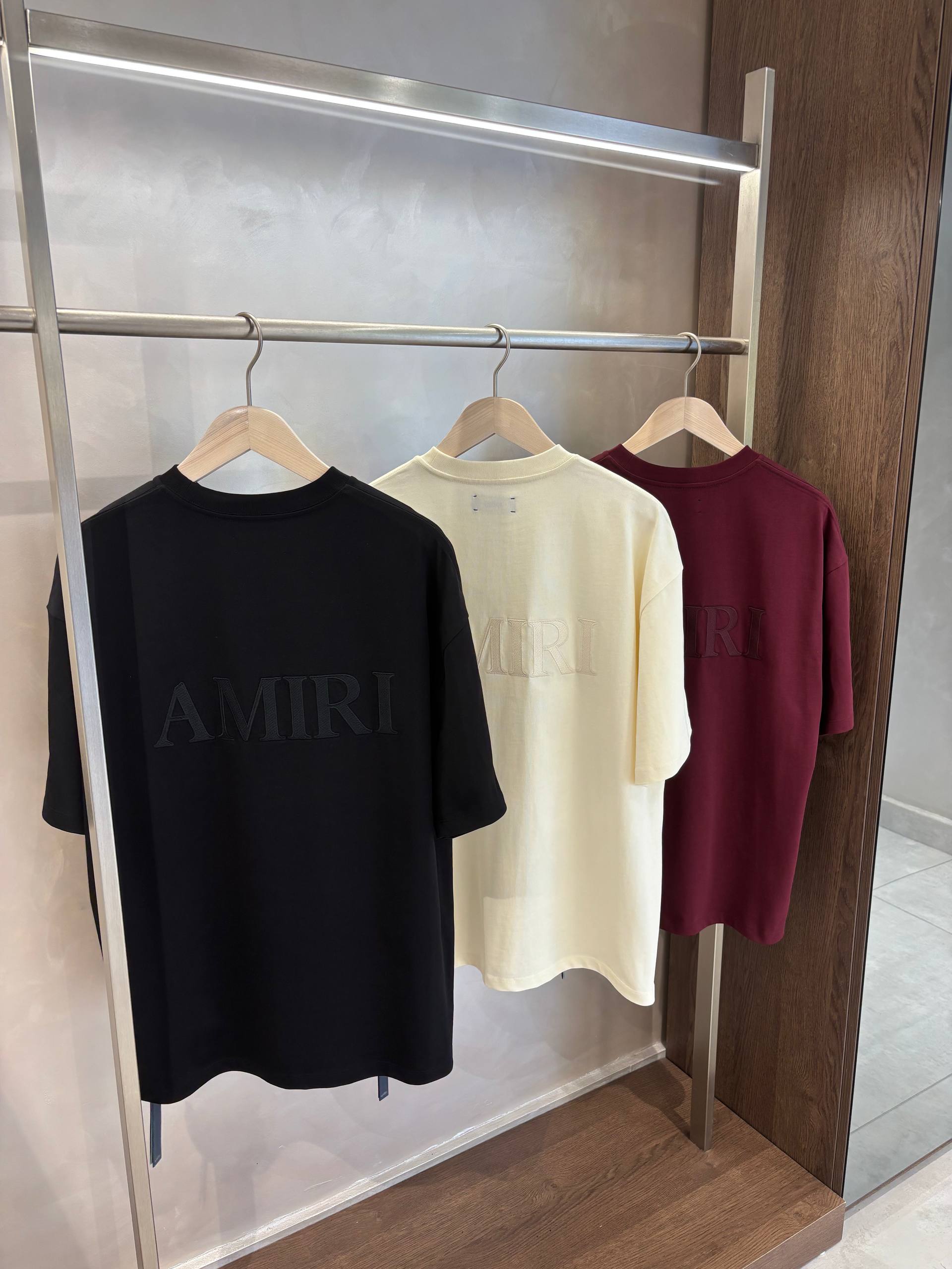 Black T-shirt with Logo Embroidery