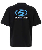 Tricou negru cu logo vintage crăpat, de surfer