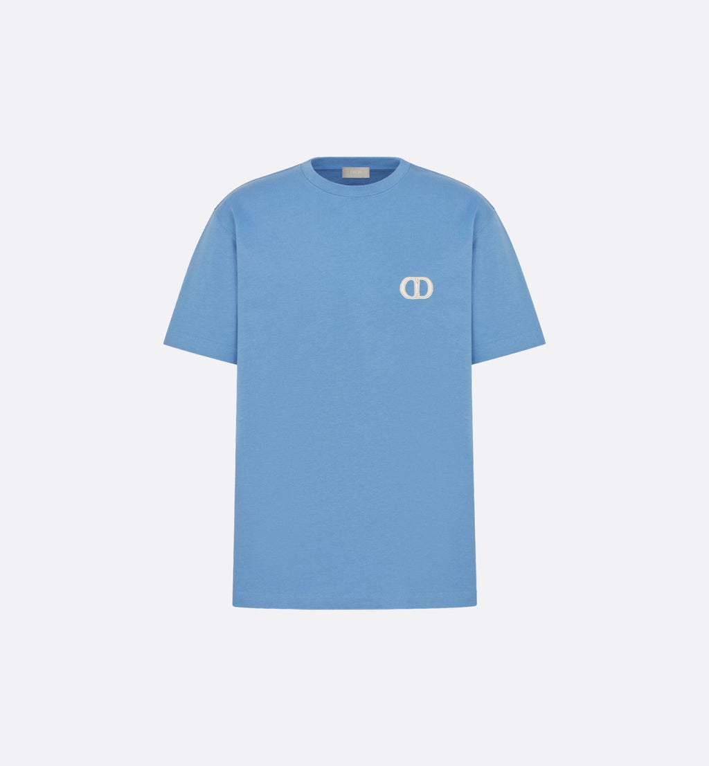 Tricou albastru CD ICON cu croială relaxată