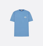 Tricou albastru CD ICON cu croială relaxată