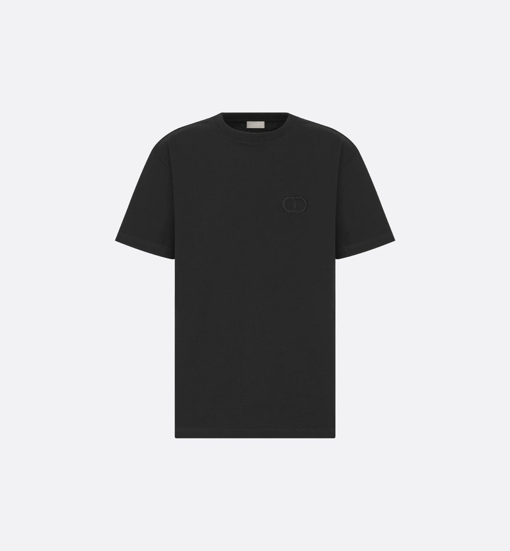Tricou CD ICON negru, cu croială relaxată