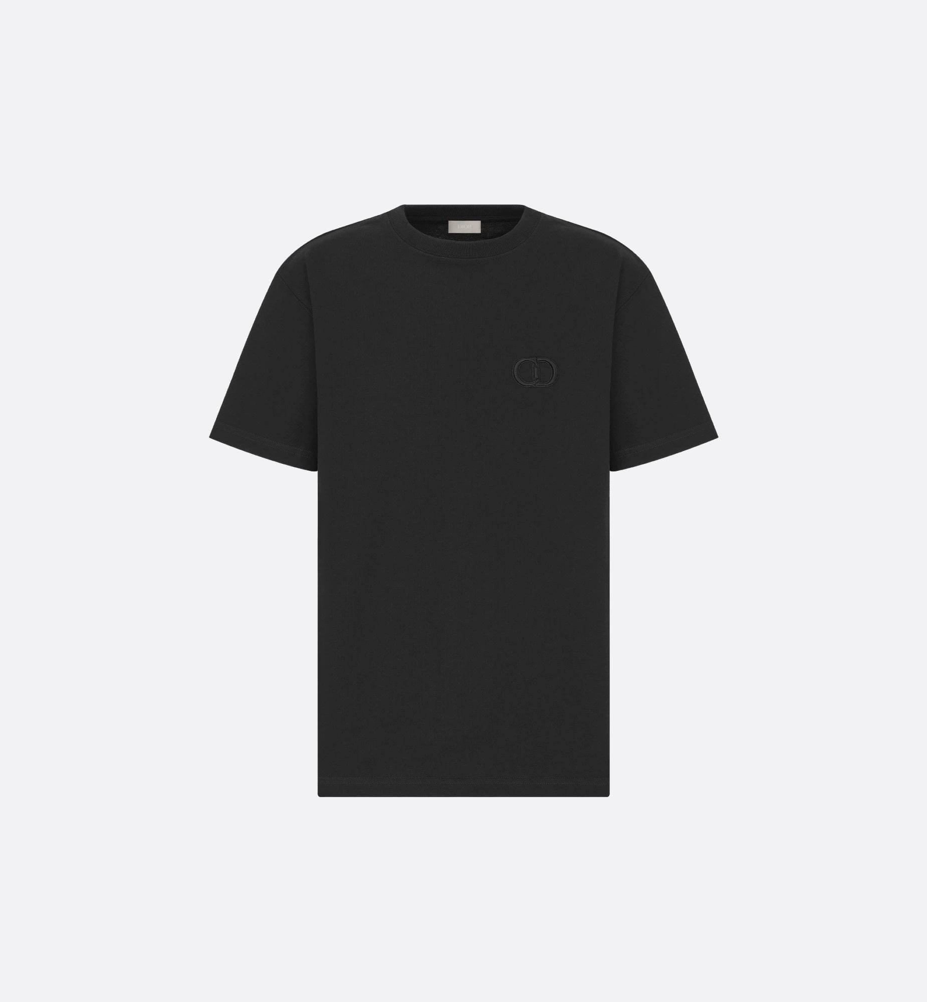 Tricou CD ICON negru, cu croială relaxată