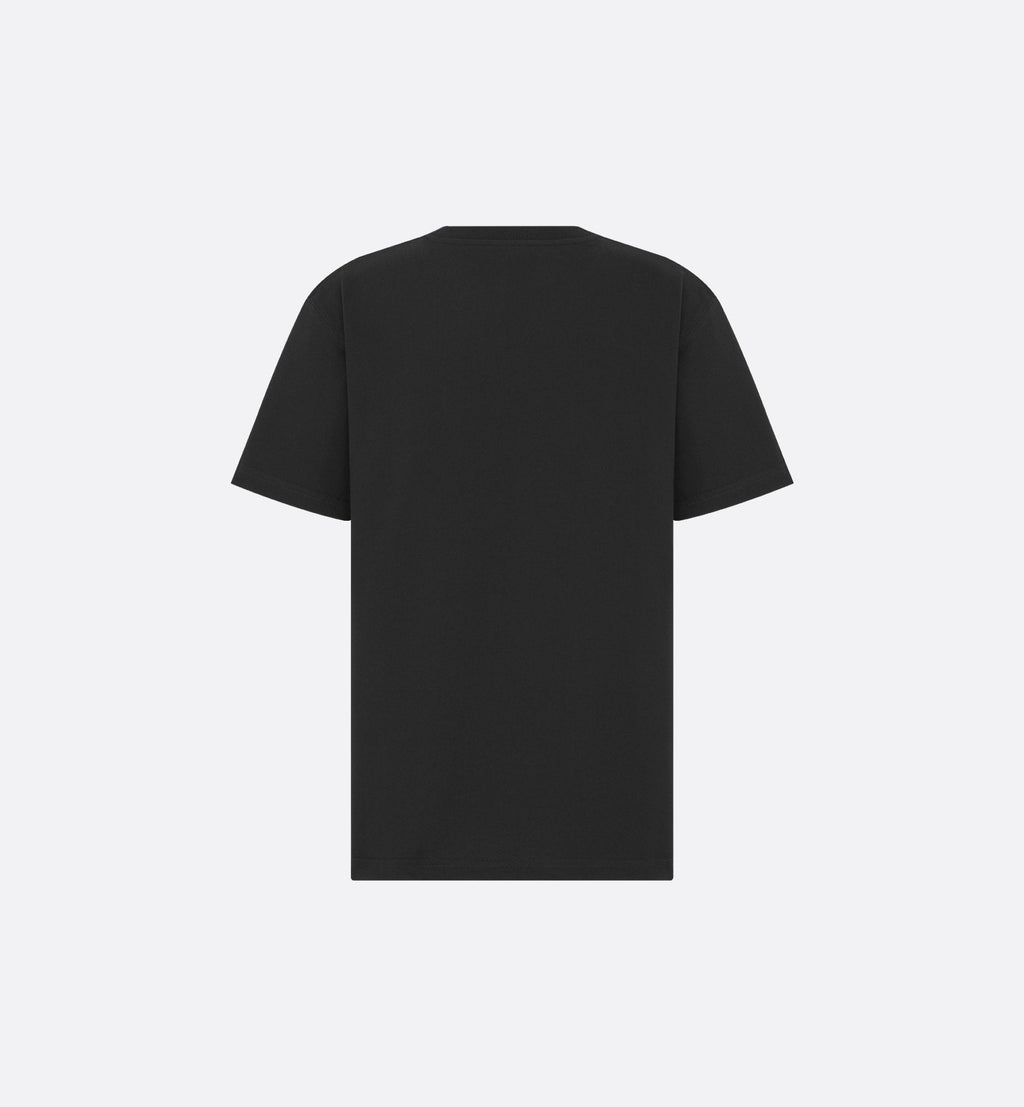 Tricou CD ICON negru, cu croială relaxată